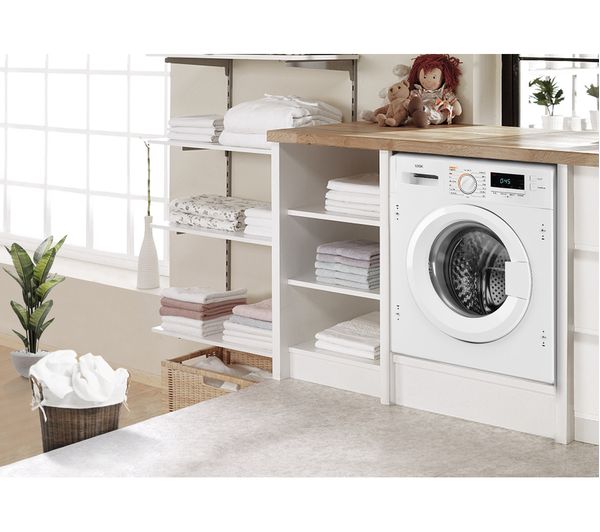LOGIK LI8W6D20 Integrated 8 kg Washer Dryer