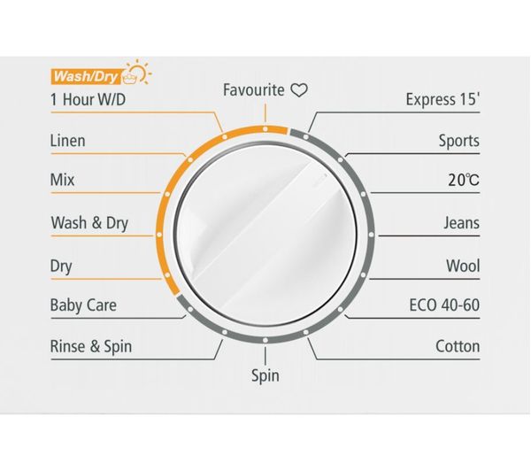 LOGIK LI8W6D20 Integrated 8 kg Washer Dryer