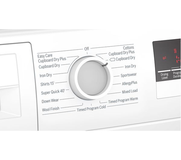 BOSCH WTN85201GB 7 kg Condenser Tumble Dryer - White