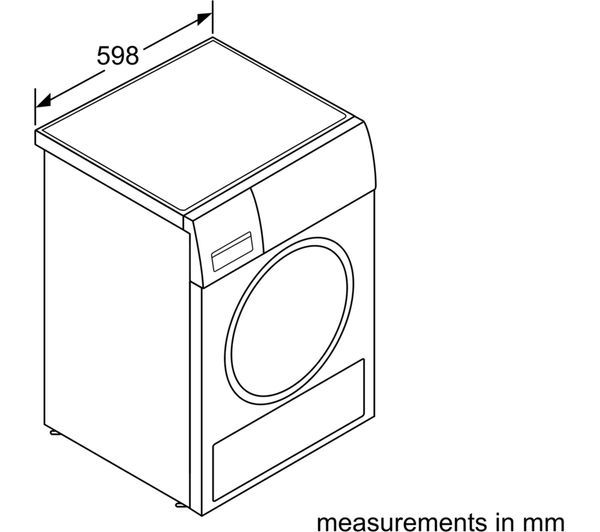 BOSCH WTN85201GB 7 kg Condenser Tumble Dryer - White