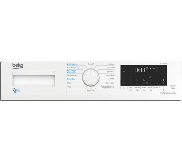 BEKO WDK742421W Bluetooth 7 kg Washer Dryer - White