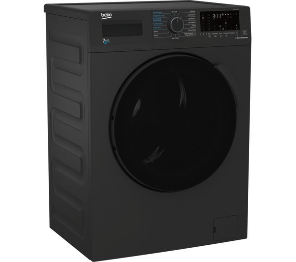 BEKO WDK742421A Bluetooth 7 kg Washer Dryer - Black
