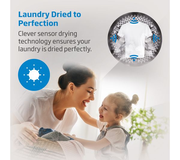 BEKO WDK742421A Bluetooth 7 kg Washer Dryer - Black