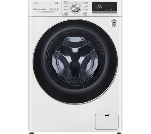 LG EZDispense TurboWash with AI DD V7 F4V710WTSA WiFi-enabled 10.5 kg 1400 Spin Washing Machine - White