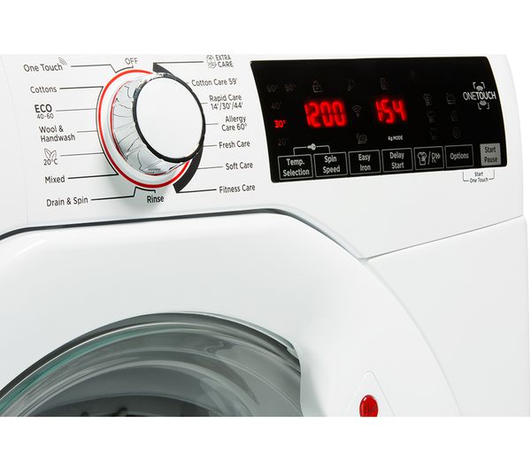 HOOVER H3W69TME NFC 9 kg 1600 Spin Washing Machine - White