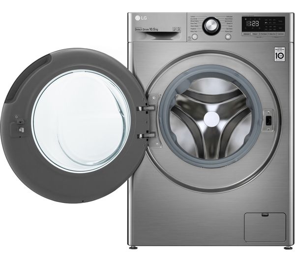 LG AI DD V3 F4V310SNE 10.5 kg 1400 Spin Washing Machine - Graphite