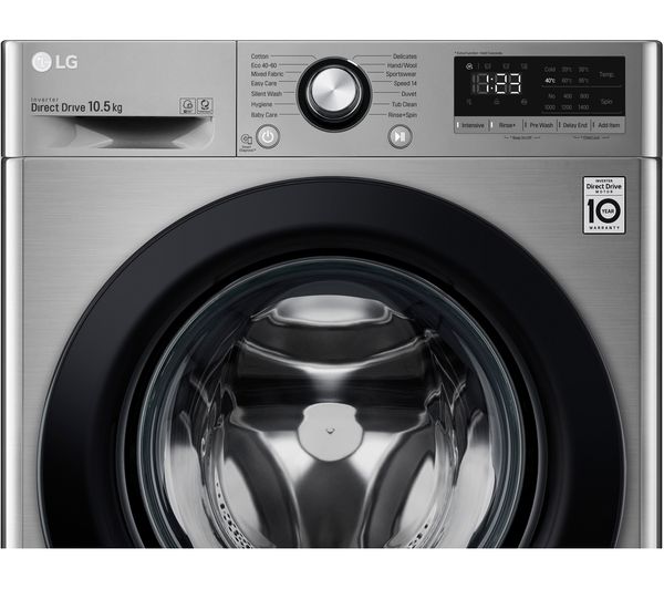 LG AI DD V3 F4V310SNE 10.5 kg 1400 Spin Washing Machine - Graphite