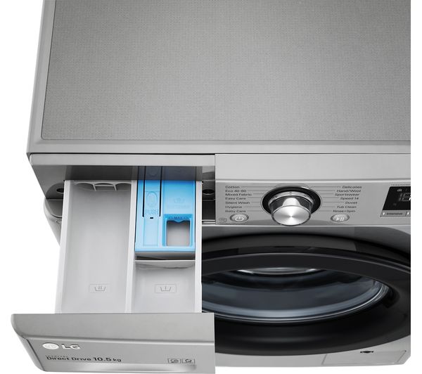 LG AI DD V3 F4V310SNE 10.5 kg 1400 Spin Washing Machine - Graphite
