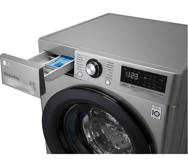 LG AI DD V3 F4V310SNE 10.5 kg 1400 Spin Washing Machine - Graphite