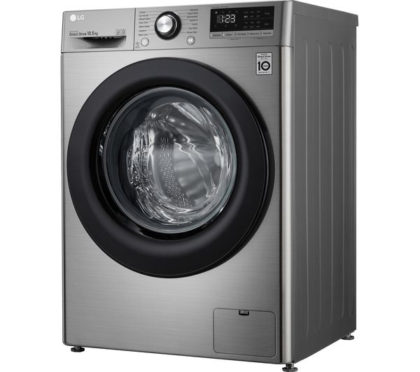 LG AI DD V3 F4V310SNE 10.5 kg 1400 Spin Washing Machine - Graphite