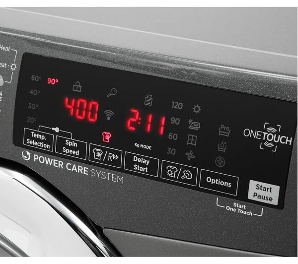 HOOVER H-Wash 300 H3DS696TAMCGE NFC 9 kg Washer Dryer - Graphite