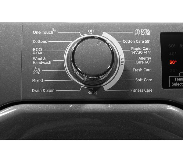 HOOVER H-Wash 300 H3W 68TMGGE 8 kg 1600 Spin Washing Machine - Graphite