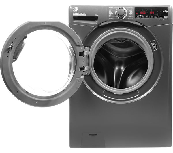 HOOVER H-Wash 300 H3W 68TMGGE 8 kg 1600 Spin Washing Machine - Graphite