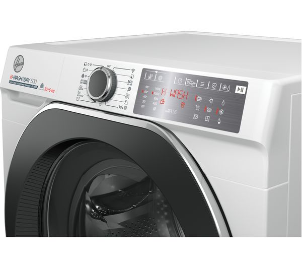 HOOVER H-Wash 500 HDDB 4106AMBC Auto Dosing WiFi-enabled 10 kg Washer Dryer – White