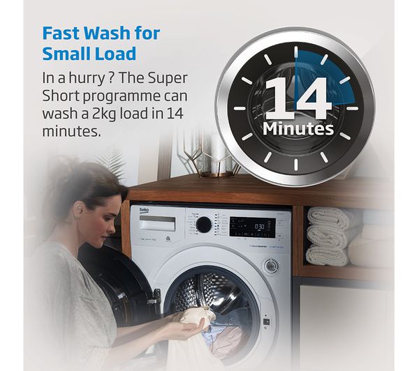 BEKO WTIK74111 Integrated 7 kg 1400 Spin Washing Machine