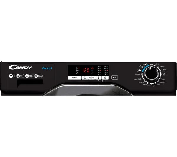 CANDY CBW49D2BBE Integrated 9 kg 1400 Spin Washing Machine - Black