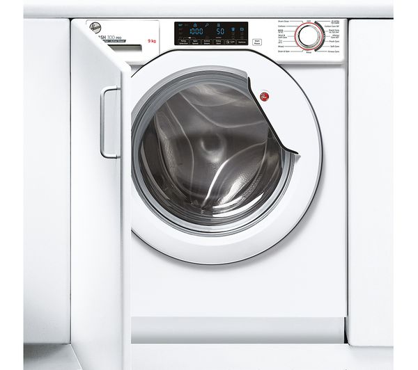 HOOVER H-WASH & DRY 300 Pro HBDOS695TMET WiFi-enabled Integrated 9 kg Washer Dryer - White