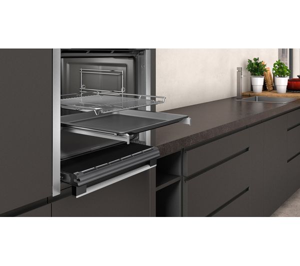 NEFF N50 B6ACH7HH0B Slide&Hide® Electric Pyrolytic Smart Oven - Stainless Steel