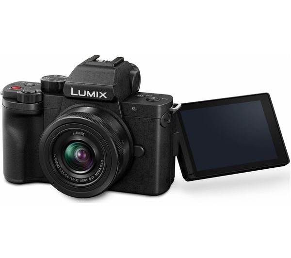 PANASONIC Lumix DC-G100 Mirrorless Camera with G Vario 12-32 mm f 3.5-5.6 Asph. Mega O.I.S. Lens & Tripod Grip