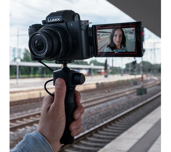 PANASONIC Lumix DC-G100 Mirrorless Camera with G Vario 12-32 mm f 3.5-5.6 Asph. Mega O.I.S. Lens & Tripod Grip