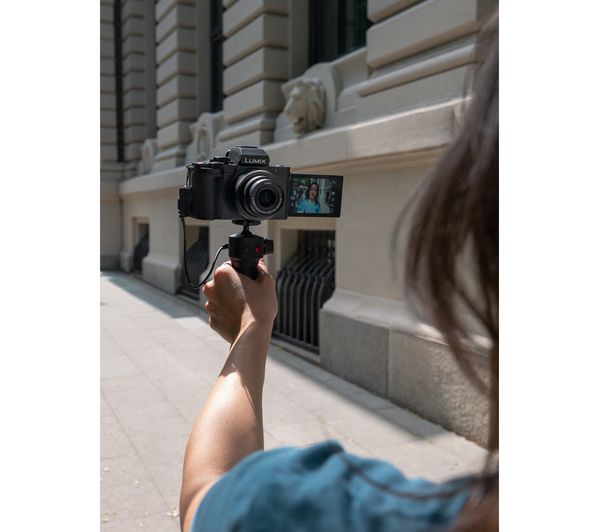 PANASONIC Lumix DC-G100 Mirrorless Camera with G Vario 12-32 mm f 3.5-5.6 Asph. Mega O.I.S. Lens & Tripod Grip