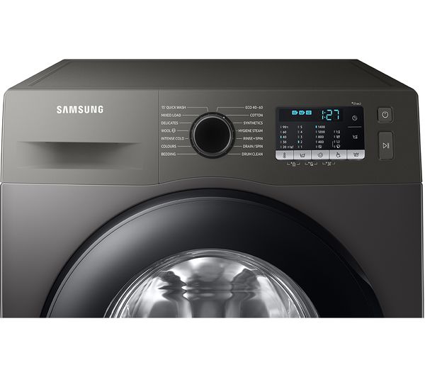 SAMSUNG Series 5 ecobubble WW80TA046AX EU 8 kg 1400 Spin Washing Machine - Graphite