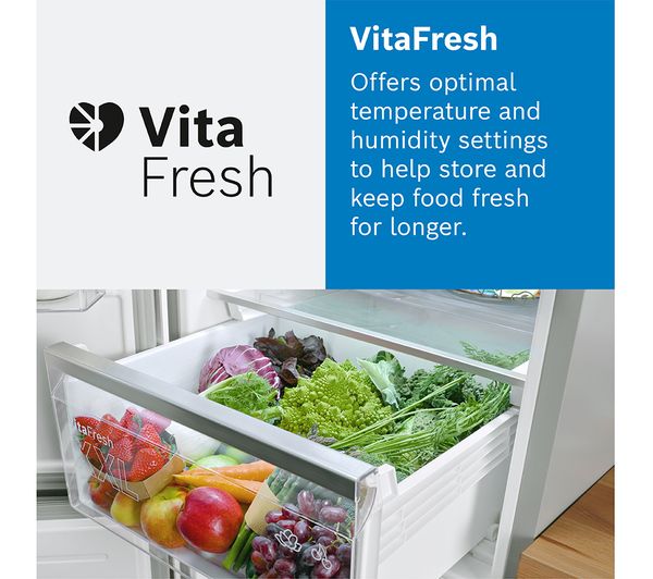 BOSCH KGE49AICAG 60 40 Fridge Freezer - Inox