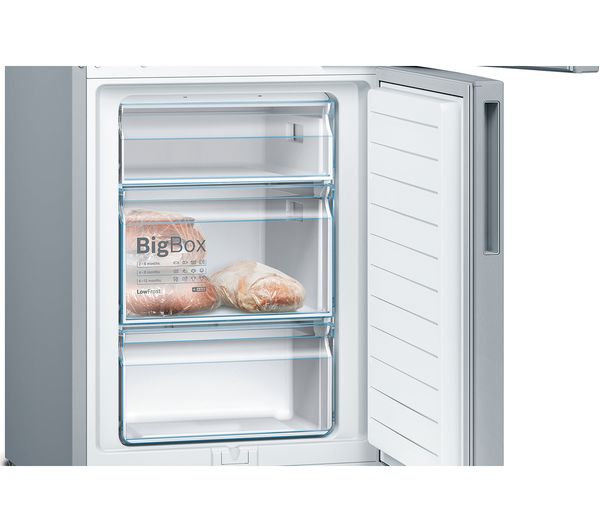 BOSCH Series 4 KGV39VLEAG 70 30 Fridge Freezer - Inox