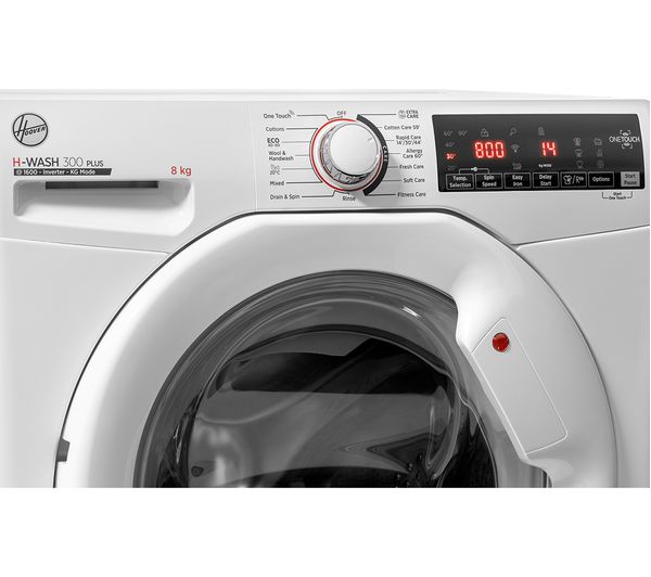 HOOVER H-Wash 300 H3W 68TME NFC 8 kg 1600 Spin Washing Machine - White