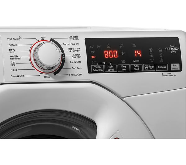 HOOVER H-Wash 300 H3W 68TME NFC 8 kg 1600 Spin Washing Machine - White