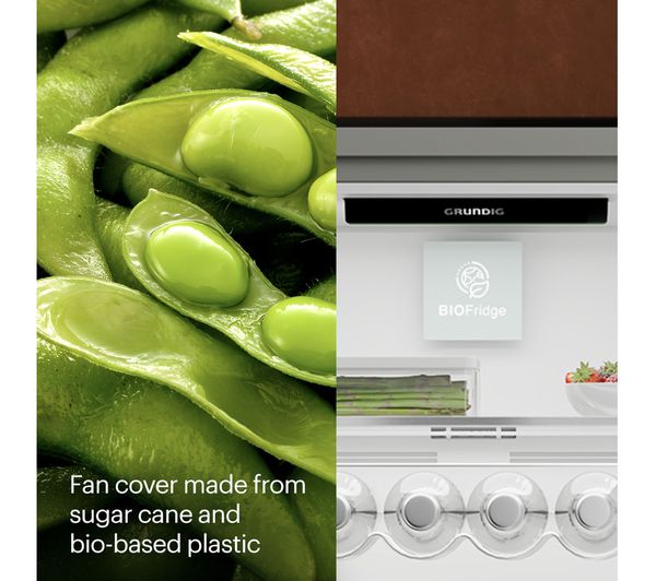 GRUNDIG BioFridge VitaminZone GKN67920DX 60 40 Fridge Freezer - Stainless Steel