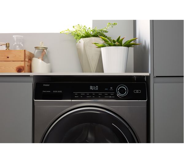 HAIER I-Pro Series 7 HW80-B14979S 8 kg 1400 Spin Washing Machine - Graphite