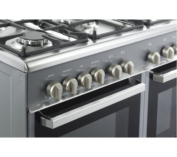 KENWOOD CK407GSL 90 cm Gas Range Cooker - Slate Grey & Chrome