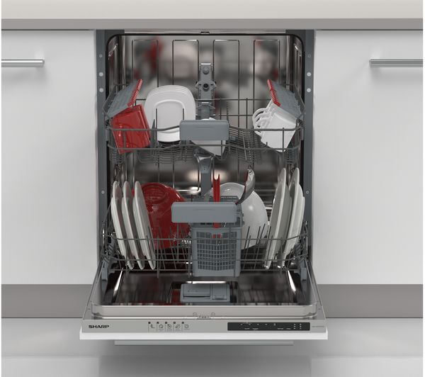 SHARP QW-NI14I47EX-EN Full-size Integrated Dishwasher