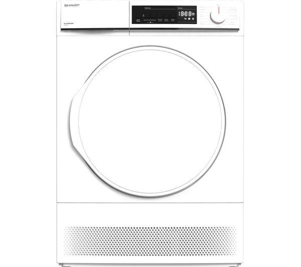 SHARP KD-NCB8S7PW9 8 kg Condenser Tumble Dryer - White