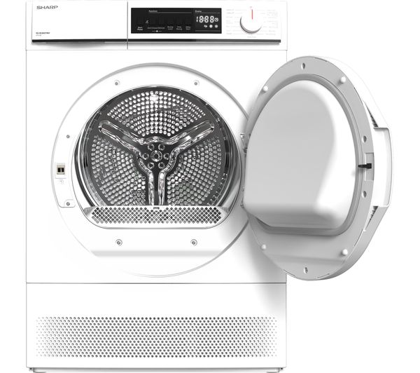 SHARP KD-NCB8S7PW9 8 kg Condenser Tumble Dryer - White