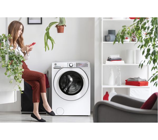 HOOVER H-Wash 500 HWB 410AMC WiFi-enabled 10 kg 1400 Spin Washing Machine - White