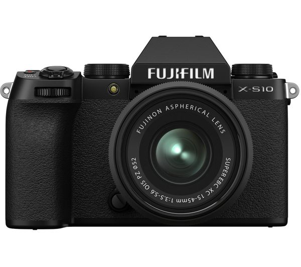 FUJIFILM X-S10 Mirrorless Camera with FUJINON XC 15-45 mm f 3.5-5.6 OIS PZ Lens
