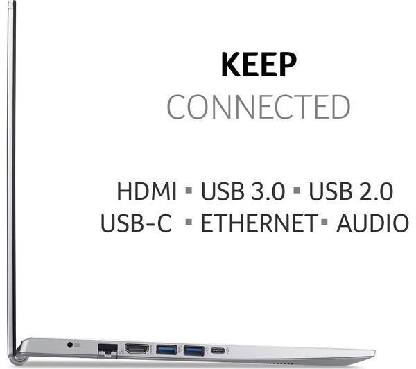 ACER Aspire 5 15.6" Laptop - Intel® Core™ i7 512 GB SSD Silver