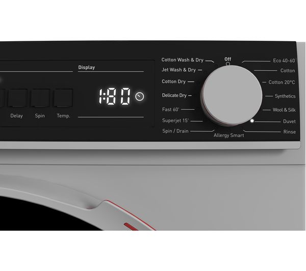 SHARP ES-NDB8144SD-EN 8 kg Washer Dryer - Silver