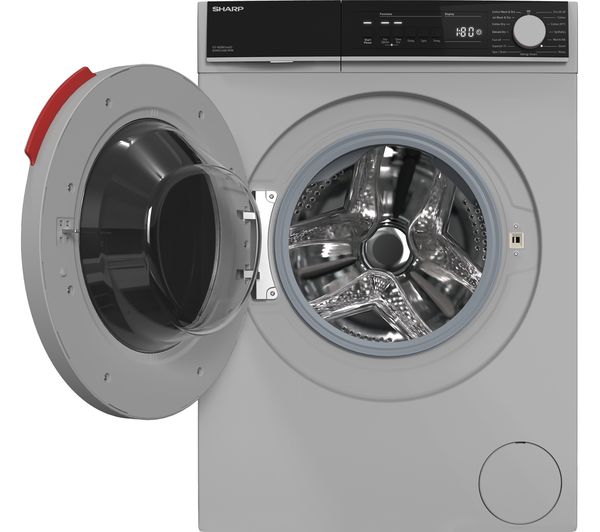 SHARP ES-NDB8144SD-EN 8 kg Washer Dryer - Silver