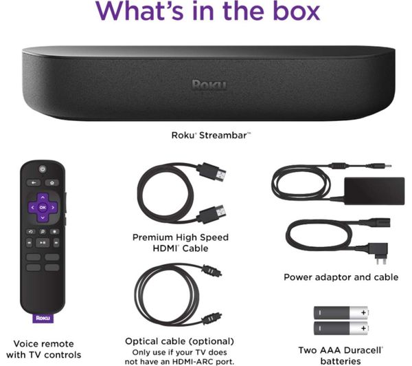 ROKU Streambar 4K HDR Streaming Player & Soundbar