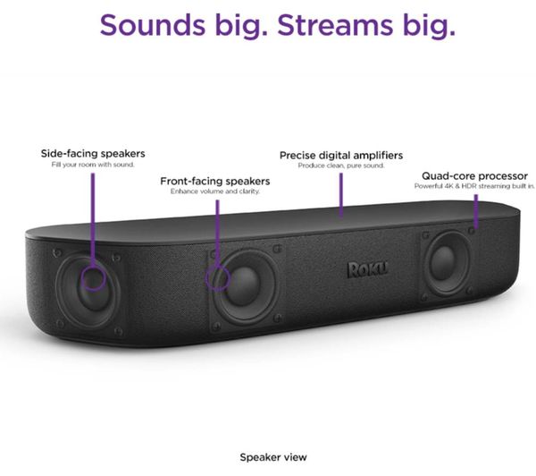 ROKU Streambar 4K HDR Streaming Player & Soundbar