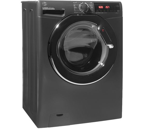 HOOVER H-Wash 300 H3WS68TAMCGE NFC 8 kg 1600 Spin Washing Machine - Graphite