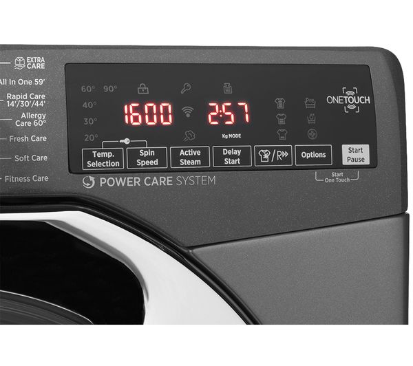 HOOVER H-Wash 300 H3WS68TAMCGE NFC 8 kg 1600 Spin Washing Machine - Graphite