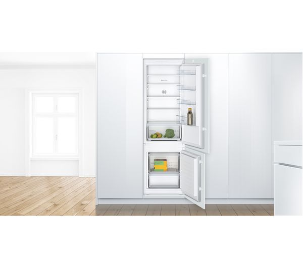 BOSCH Series 2 KIV87NSF0G Integrated 70 30 Fridge Freezer - Sliding Hinge