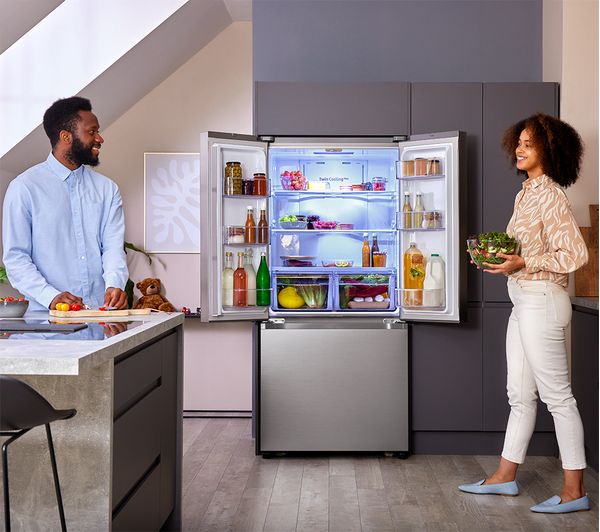 SAMSUNG Series 7 Twin Cooling Plus RF50A5002S9 EU Fridge Freezer - Matte Stainless Steel