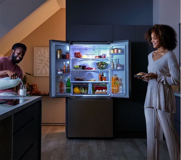 SAMSUNG Series 7 Twin Cooling Plus RF50A5002S9 EU Fridge Freezer - Matte Stainless Steel