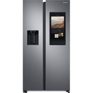 SAMSUNG Family Hub SpaceMax RS6HA8880S9 EU American-Style Smart Fridge Freezer - Matte Stainless