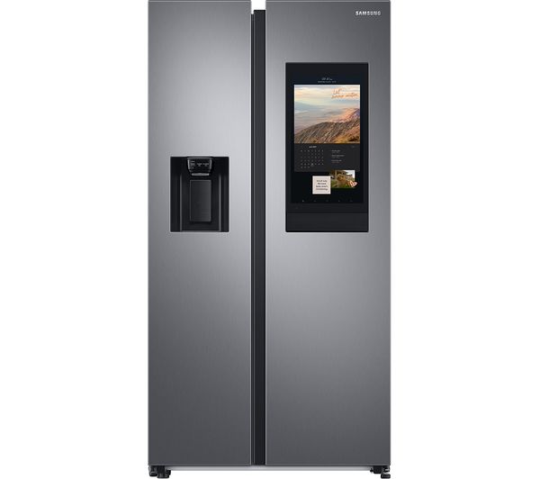 SAMSUNG Family Hub SpaceMax RS6HA8880S9 EU American-Style Smart Fridge Freezer - Matte Stainless